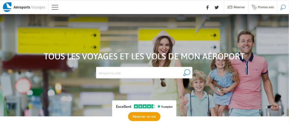 Nouvelle version du site Aéroports Voyages