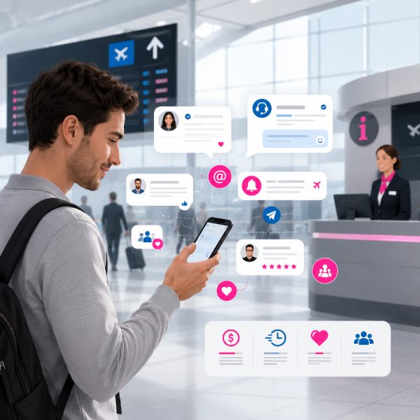 Réseaux sociaux : une communication passager simple, économique et interactive